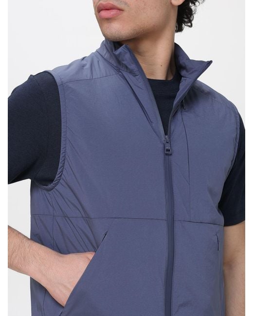 DUNO Blue Arlo Mirto Technical Fabric Vest for men
