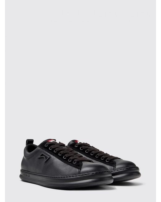 Camper Black Runner Leather Sneakers for men