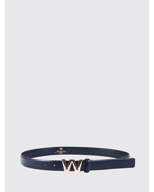 Weekend by Maxmara White Leather Belt