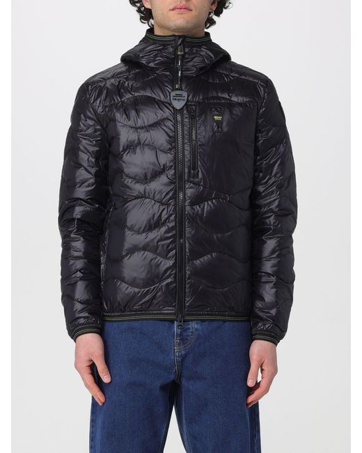 Blauer Blue Quilted Padded Nylon Down Jacket for men