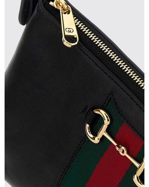 Mini Borsa A Tracolla Horsebit Web di Gucci in White