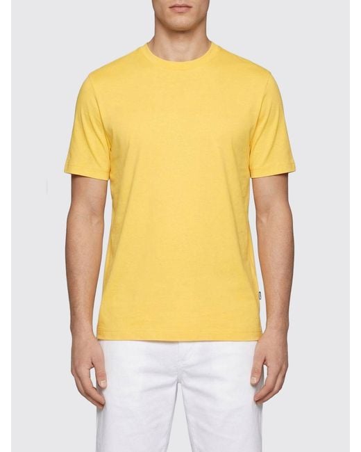 Boss Yellow Basic Cotton T-Shirt for men