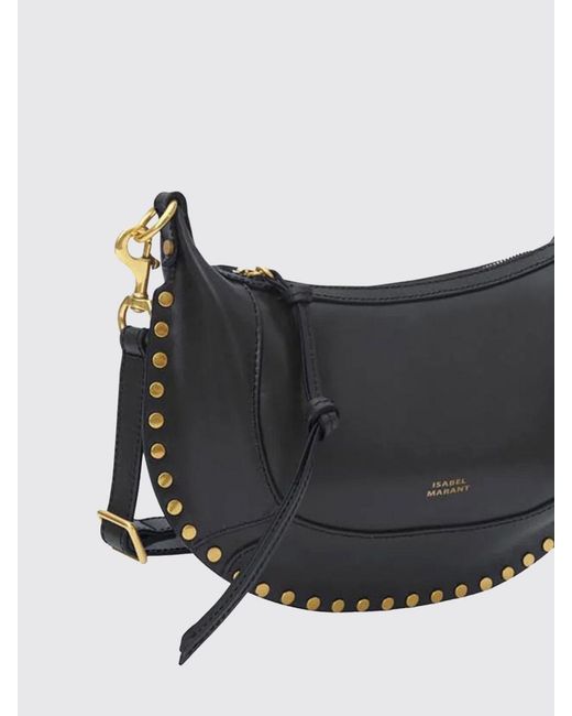 Isabel Marant Gray Oskan Moon Leather Bag