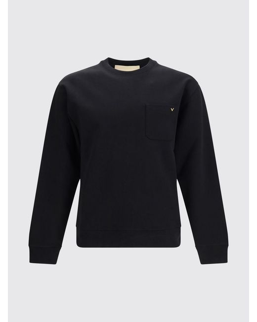 Valentino Blue Vlogo Cotton Blend Crewneck Sweatshirt for men