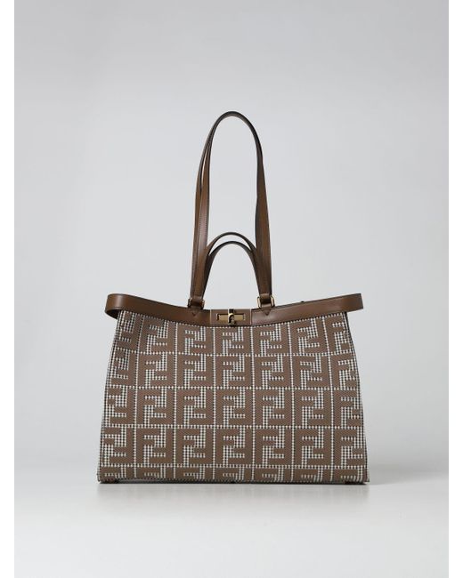 Fendi Tote Bags in Gray Lyst
