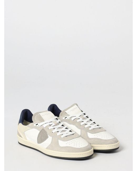 Philippe Model White Pgal Leather Sneakers for men