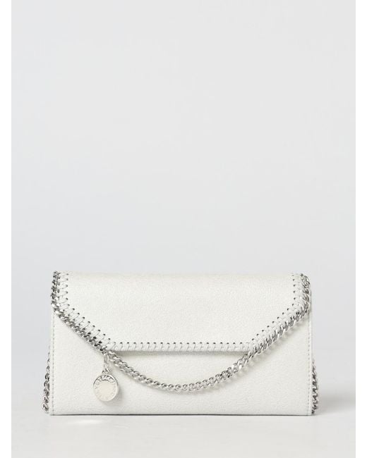 Stella McCartney Natural Falabella Faux Suede Wallet Bag