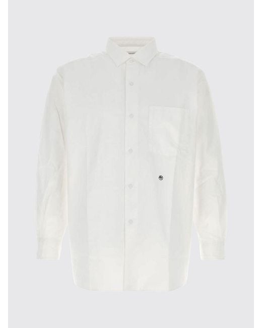 Nanamica White Basic Cotton Blend Shirt for men