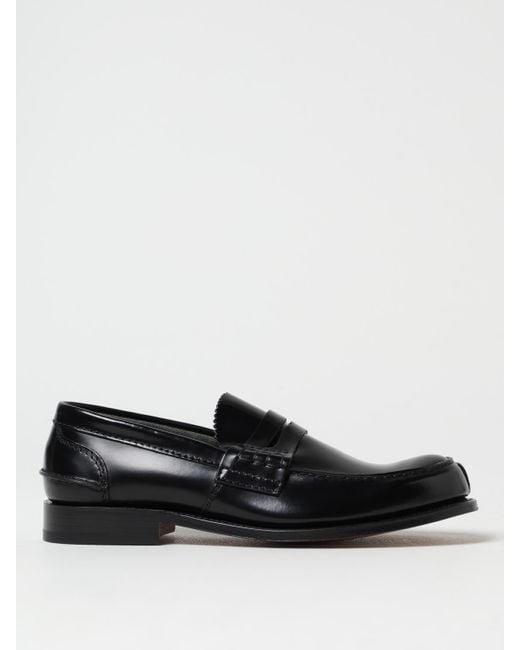 Church's Black Pembrey Brushed Leather Loafers for men