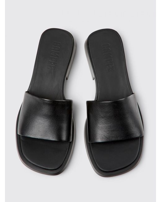 Camper White Flat Sandals