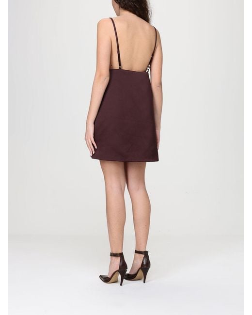 Elisabetta Franchi Red Crepe Mini Dress