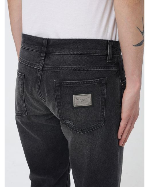 Dolce & Gabbana Blue Dolce &Amp Gabbana Cotton Straight Jeans for men
