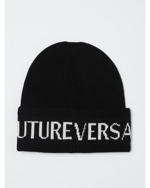 Versace Jeans Couture Black Hat for men