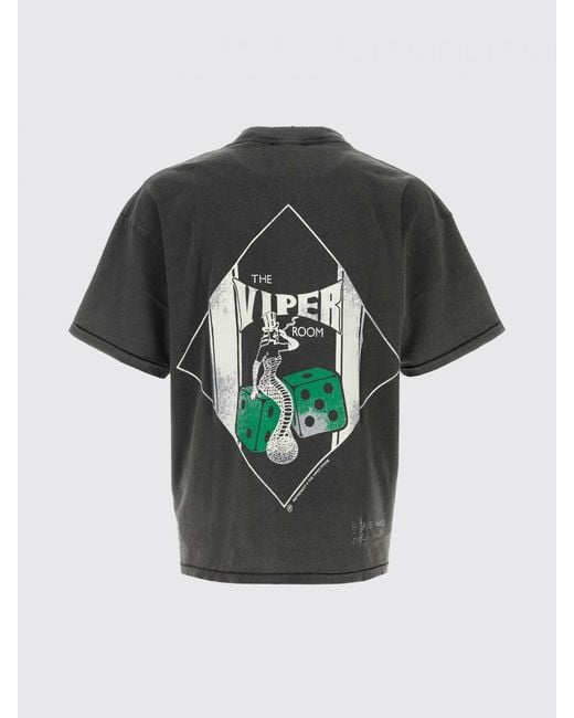 Represent Gray Printed Cotton T-Shirt for men