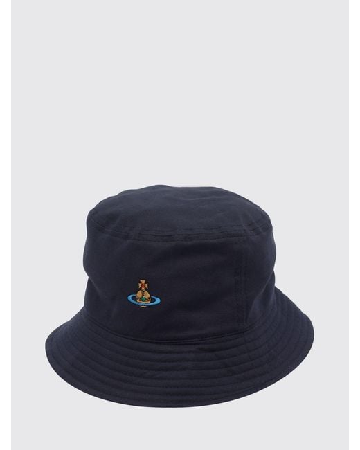 Vivienne Westwood Blue Cotton Twill Hat