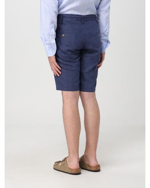 Kampos Blue Linen Shorts for men