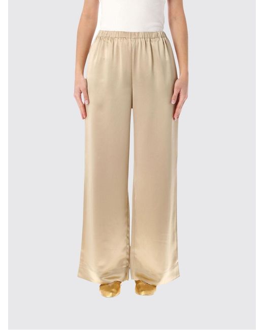 By Malene Birger Natural Satin Jogging Trousers