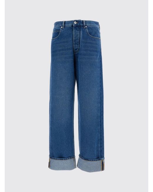 Bottega Veneta Blue Wide Leg Denim Jeans for men