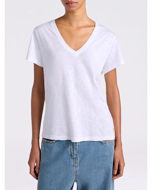 Momoní White MomonÌ Basic Cotton Blend T-Shirts