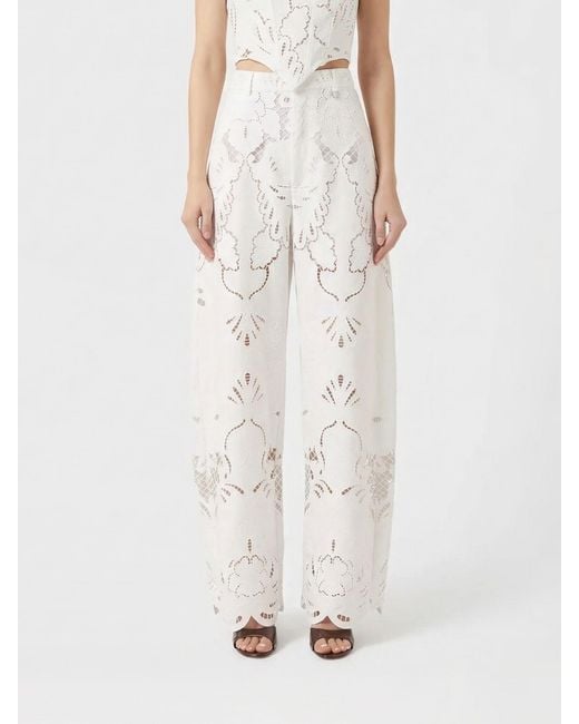 GIUSEPPE DI MORABITO White Sangallo Trousers