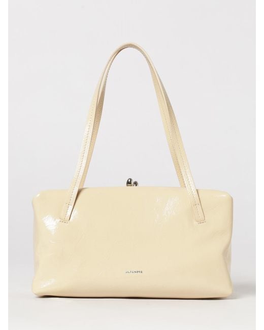 Jil Sander Natural Goji Pillow Leather Bag