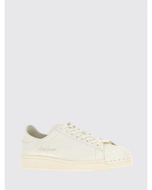 Y-3 Natural Superstar Smooth Leather Sneakers With Iconic Shell Toe for men