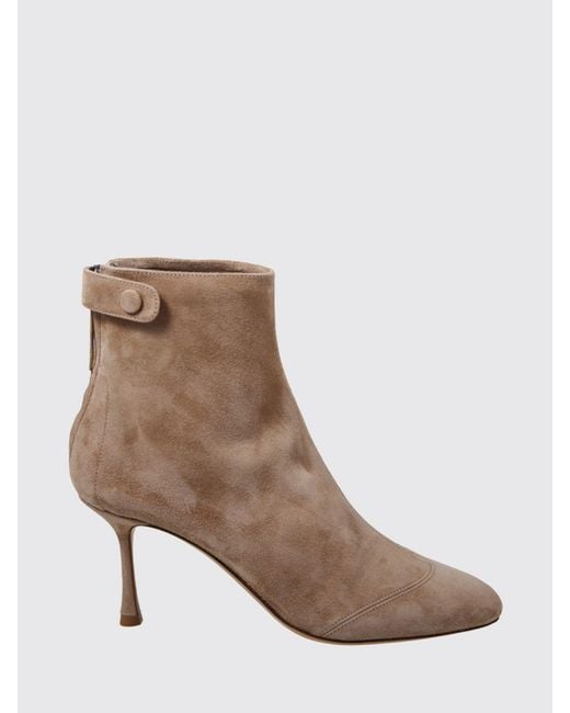 Francesco Russo Brown Leather Ankle Boots