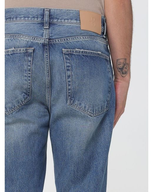 Ballantyne Blue Mid-Rise Straight Fit 5-Pocket Cotton Denim Jeans for men
