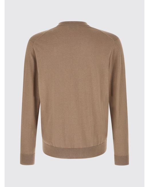 Ballantyne Rautenmuster-Cardigan Aus Baumwolle Und Kaschmir in Natural für Herren