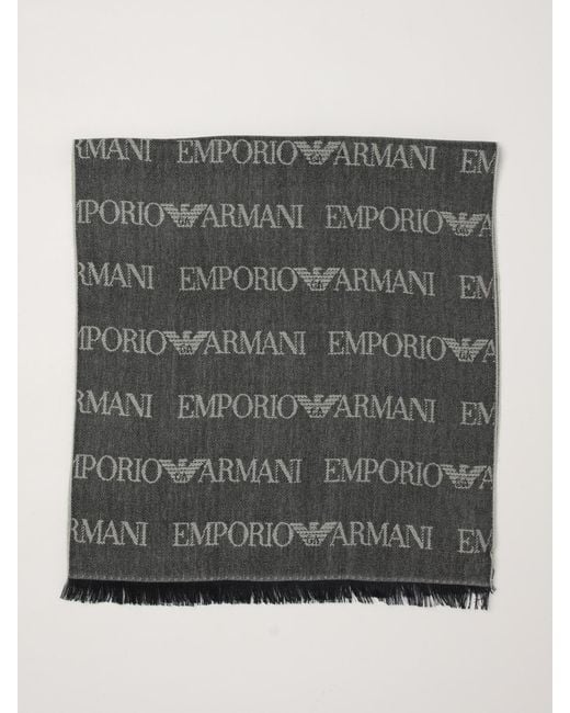 Sciarpa Uomo di Emporio Armani in Gray da Uomo