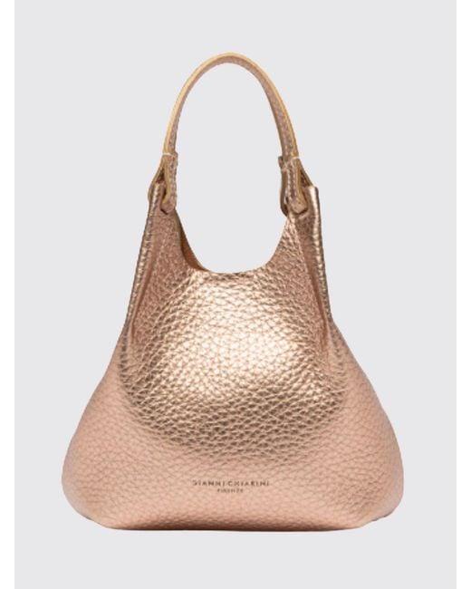 Gianni Chiarini Natural Dua Hammered Leather Bag