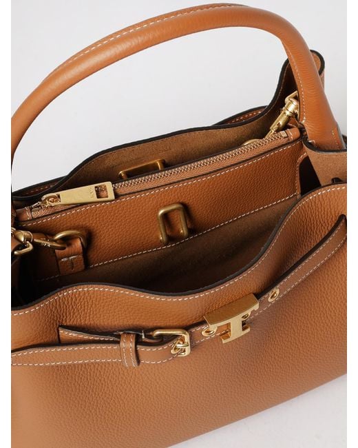 Tod's Brown Mini Leather Handbag