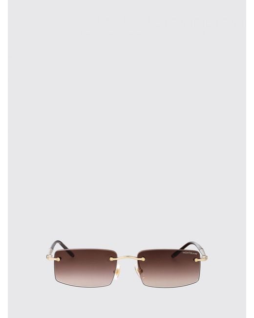 Montblanc White Mb0443S Metal And Acetate Sunglasses for men