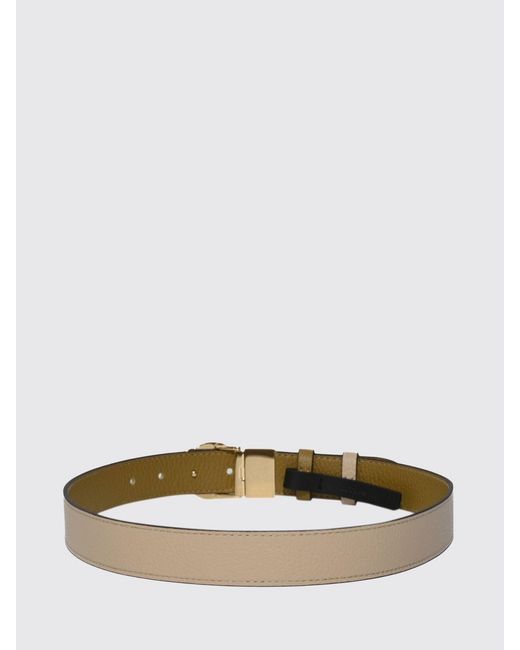 Coccinelle Green C-Me Reversible Hammered Leather Belt
