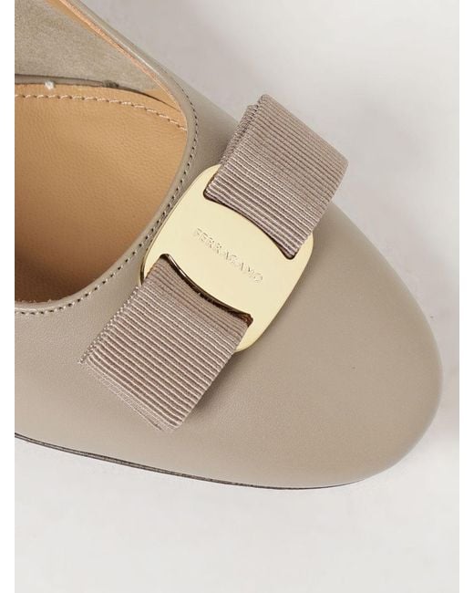 Ferragamo Natural High Heel Shoes