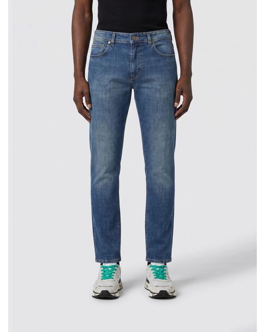Incotex Blue Slim Fit Cotton Denim Jeans for men