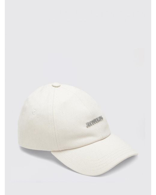 Jacquemus White Gadjo Cotton Twill Hat