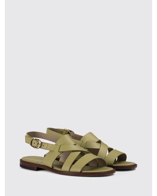 Doucal's Metallic Leather Sandal