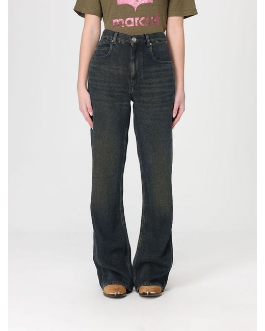Isabel Marant Blue Flared Denim Jeans