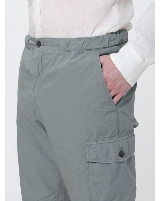 Paul & Shark Gray Paul &Amp Shark Cotton Cargo Shorts for men