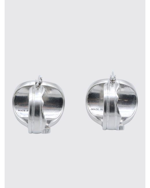 MM6 by Maison Margiela Metallic Numeric Brass Earrings