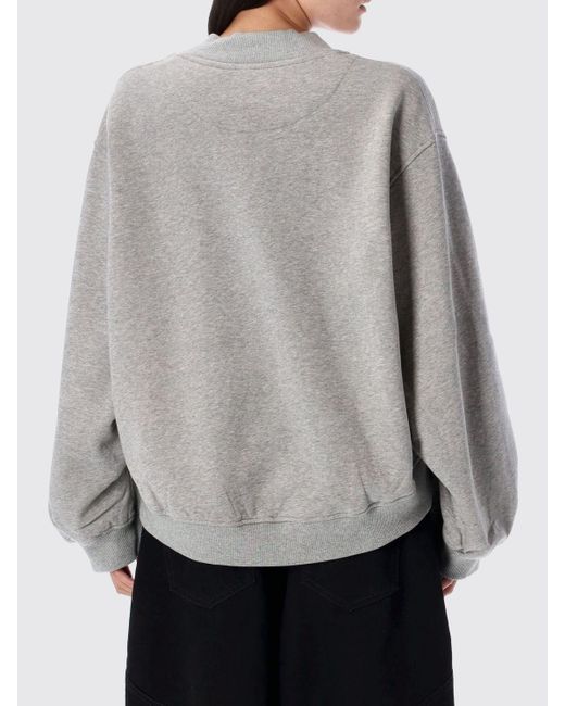 The Attico Gray Sweatshirt Damen