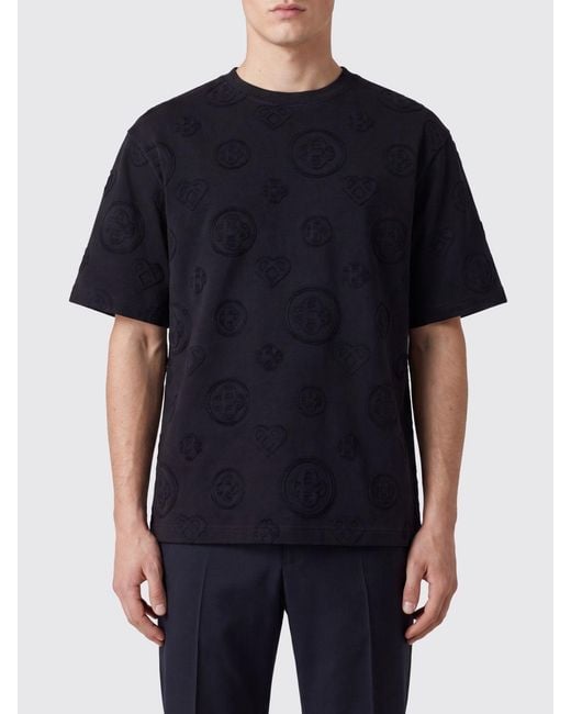 Casablanca Black Tone-On-Tone Logo Cotton T-Shirt for men