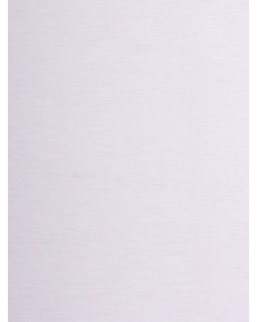Boss White Thompson Cotton Blend T-Shirt for men