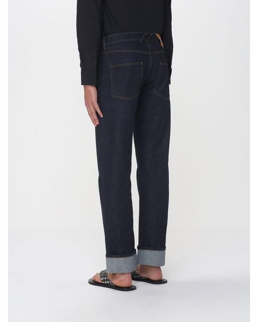 Burberry Blue Straight Denim Jeans for men