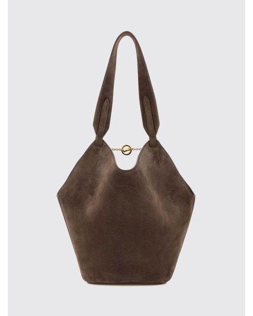 Khaite Brown Lotus Suede Bag