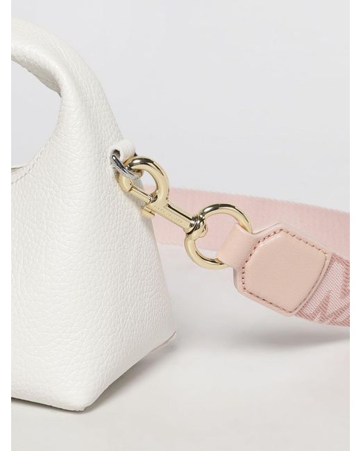 Marc Jacobs Pink Jacquard Logo Fabric Shoulder Bag