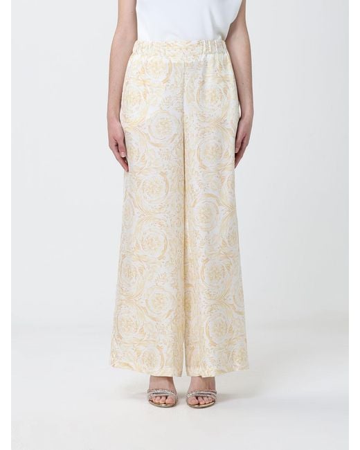 Versace White Palazzo Trousers