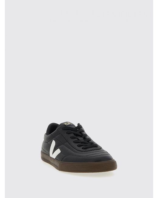 Veja Black Campo Chromefree Leather Sneakers for men