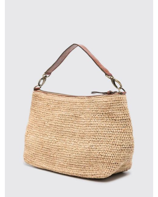 IBELIV Natural Mihaja Crocheted Raffia Bag